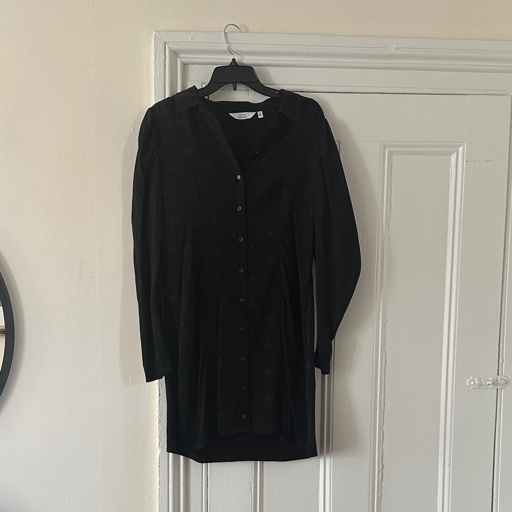 & Other Stories Black Shirt Dress